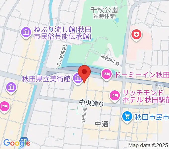 にぎわい交流館AU(あう)の地図