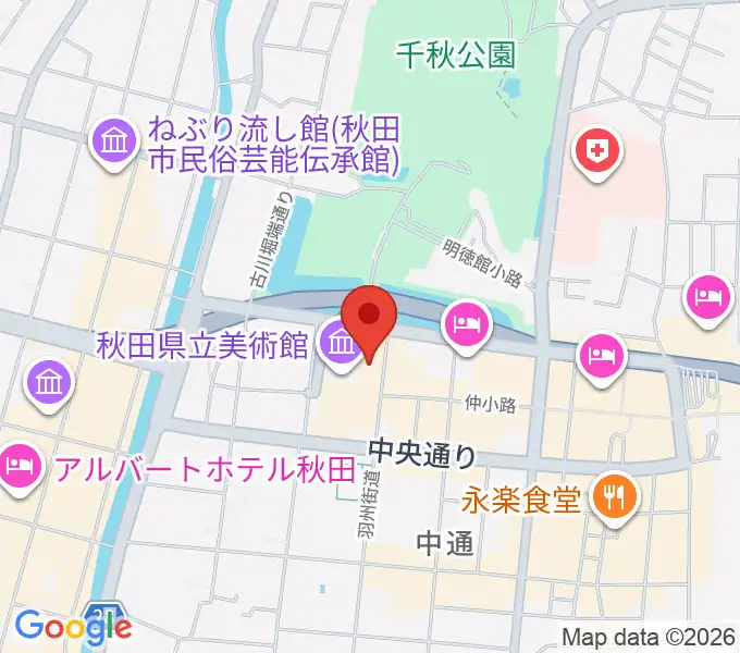 にぎわい交流館AU(あう)の地図