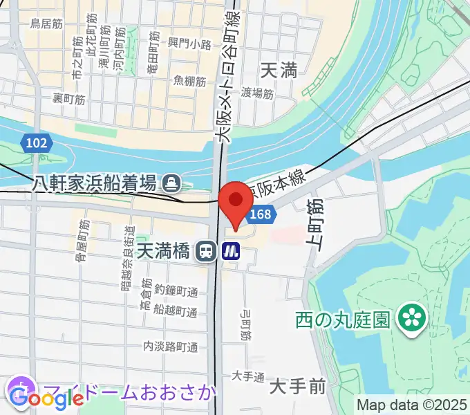 美ら音工房ヨーゼフ 大阪店の地図