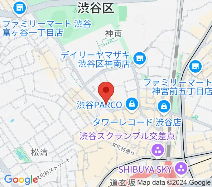 渋谷JUMPの地図