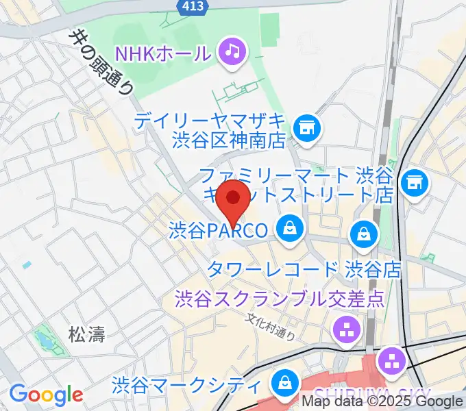 渋谷JUMPの地図
