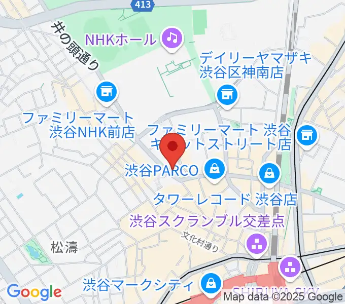 渋谷JUMPの地図
