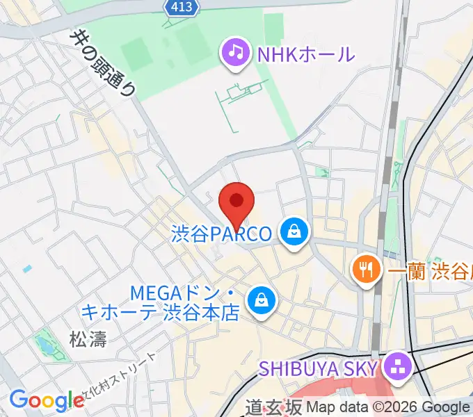 渋谷JUMPの地図