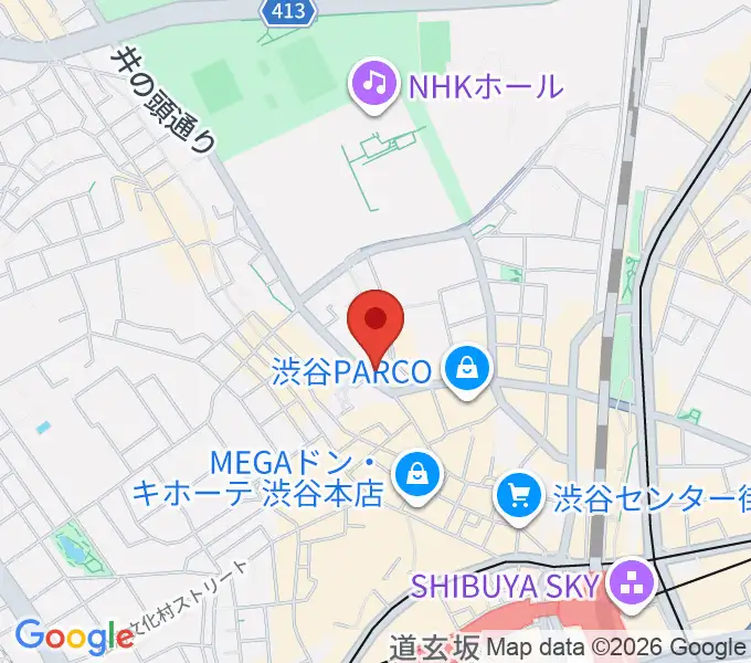 渋谷JUMPの地図