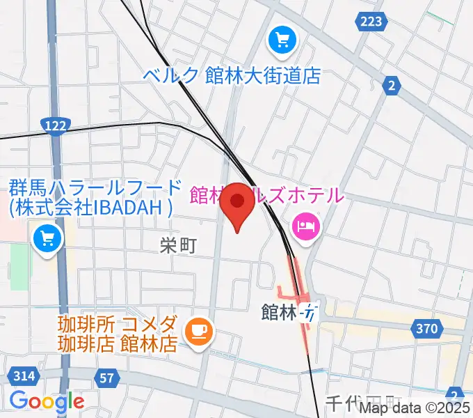文右衛門ホールの地図