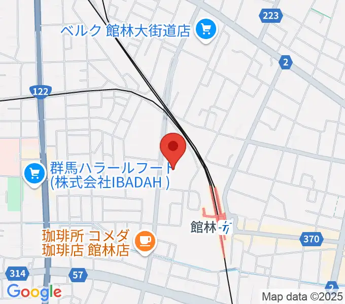 文右衛門ホールの地図