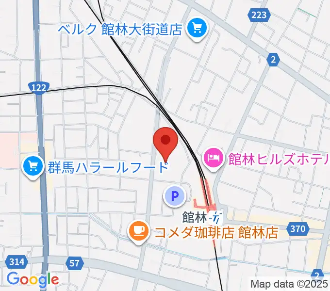 文右衛門ホールの地図
