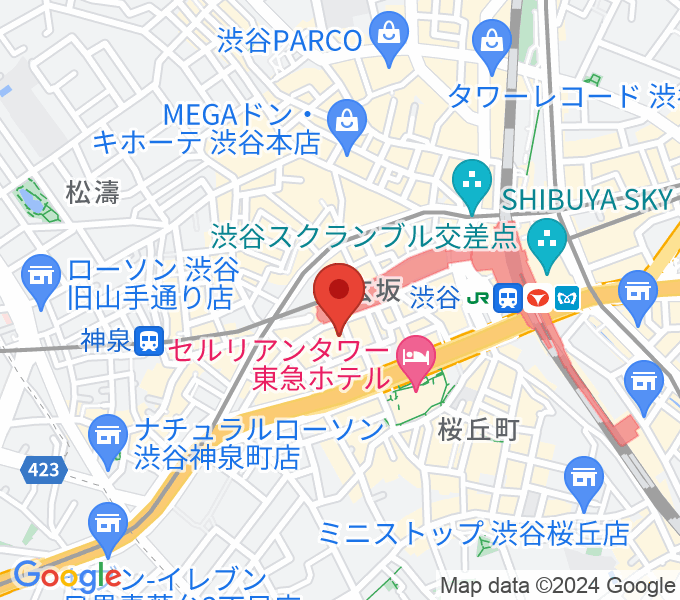 渋谷La.mama (ラママ)の場所