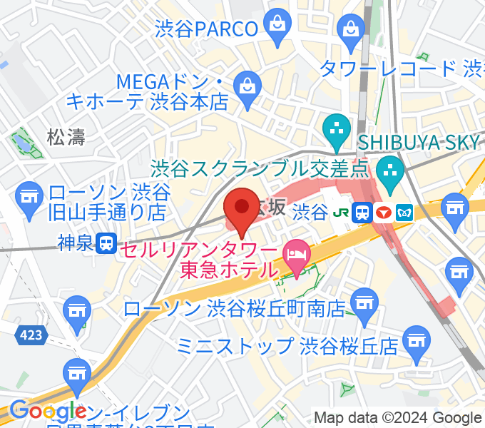 渋谷La.mama (ラママ)の場所