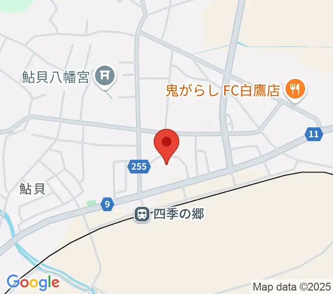 白鷹町文化交流センターあゆーむの地図