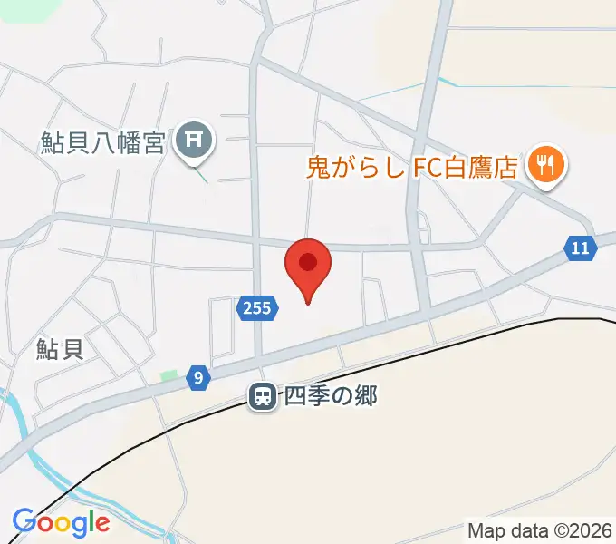 白鷹町文化交流センターあゆーむの地図