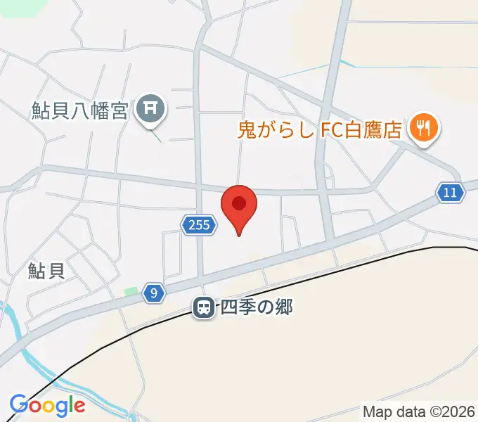 白鷹町文化交流センターあゆーむの地図