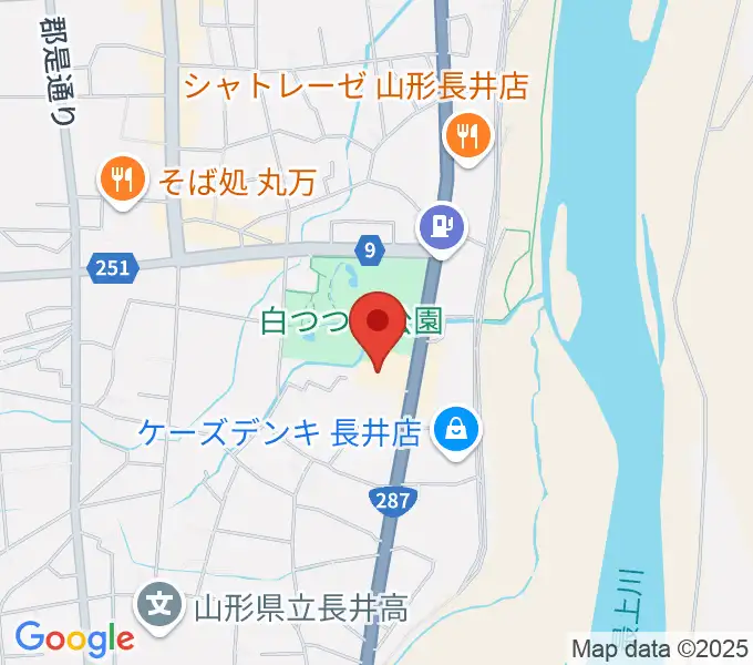 長井市民文化会館の地図