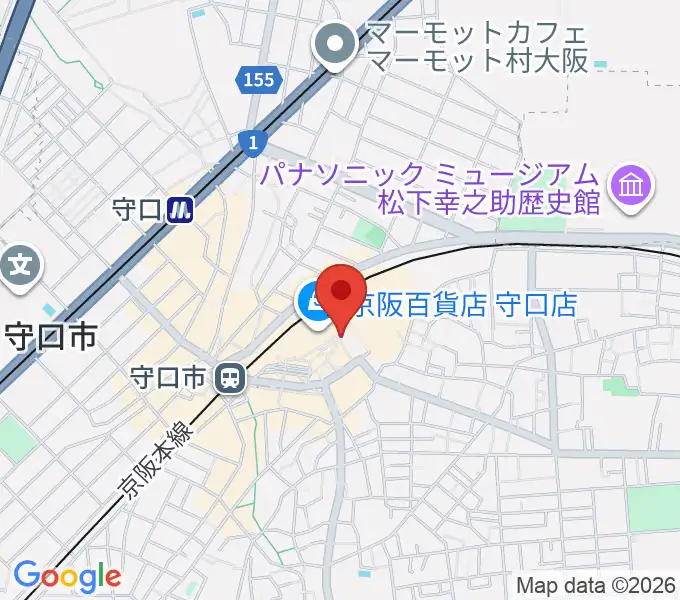 守口文化センター・エナジーホールの地図