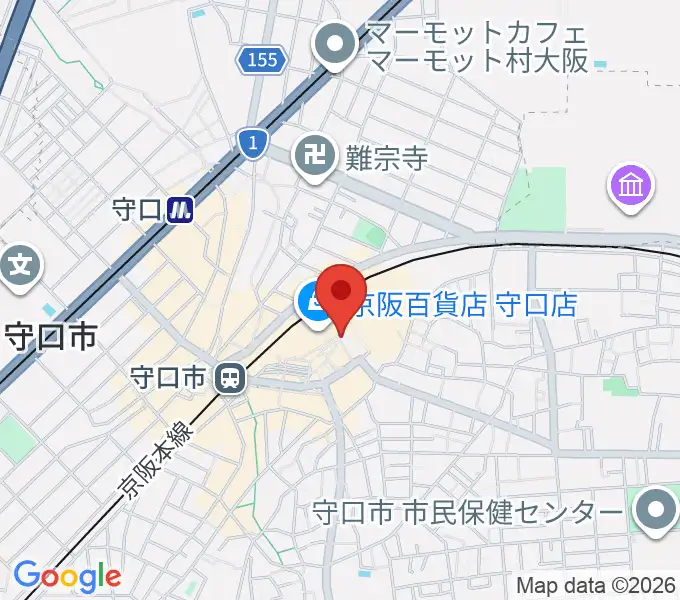 守口文化センター・エナジーホールの地図