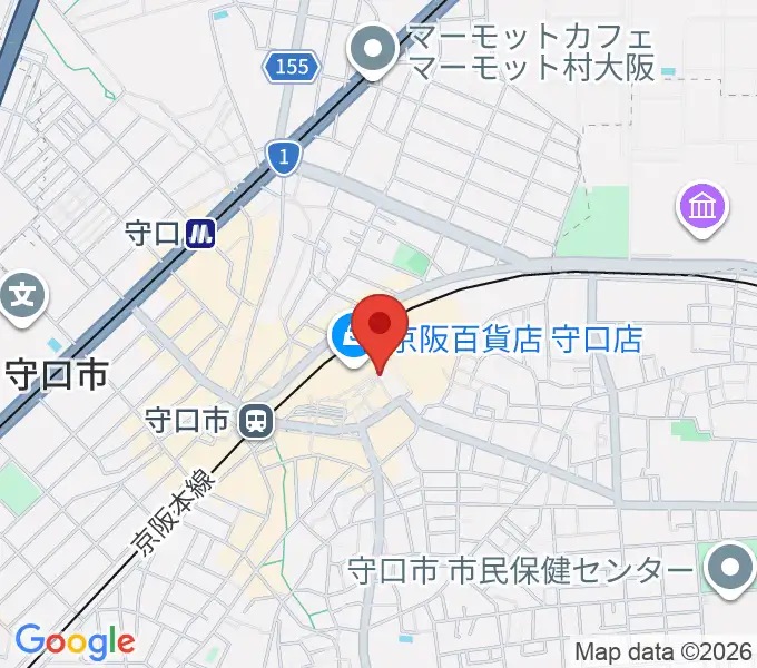 守口文化センター・エナジーホールの地図