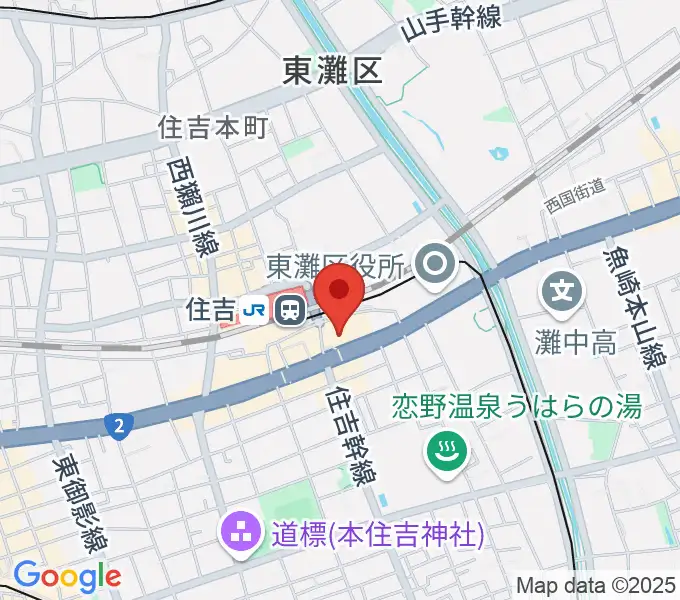 神戸市立東灘区文化センターの地図