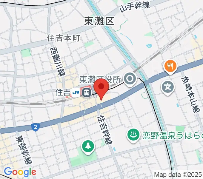 神戸市立東灘区文化センターの地図