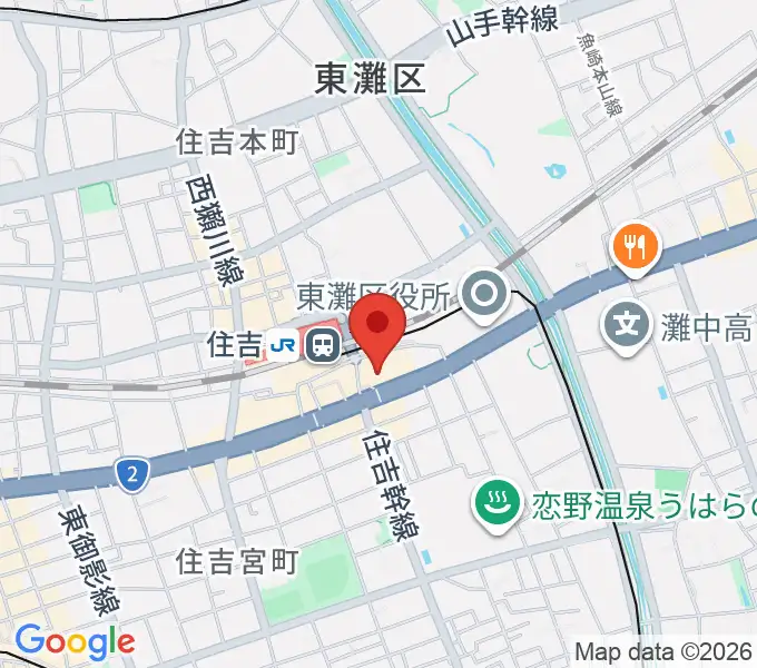 神戸市立東灘区文化センターの地図