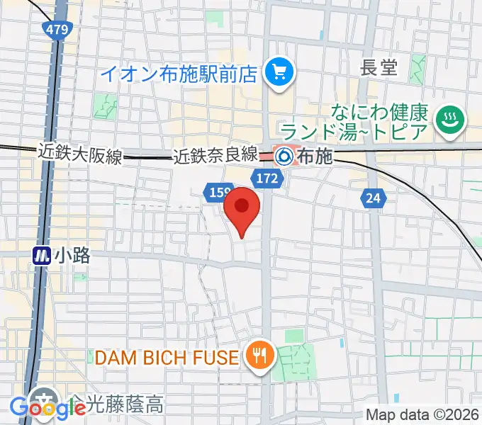 エジプトレコーズの地図