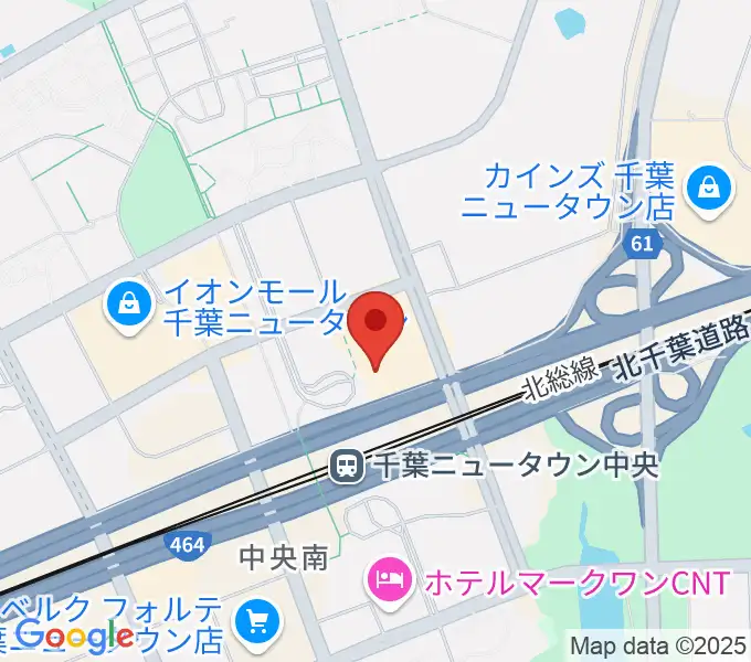 伊藤楽器 千葉ニュータウン中央センターの地図