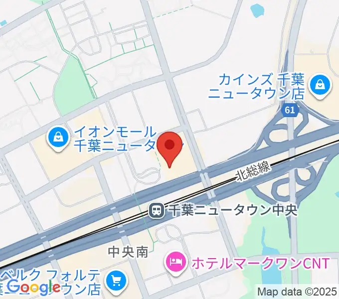 伊藤楽器 千葉ニュータウン中央センターの地図