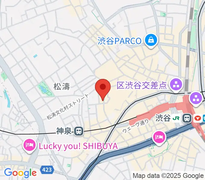 渋谷clubasiaの地図