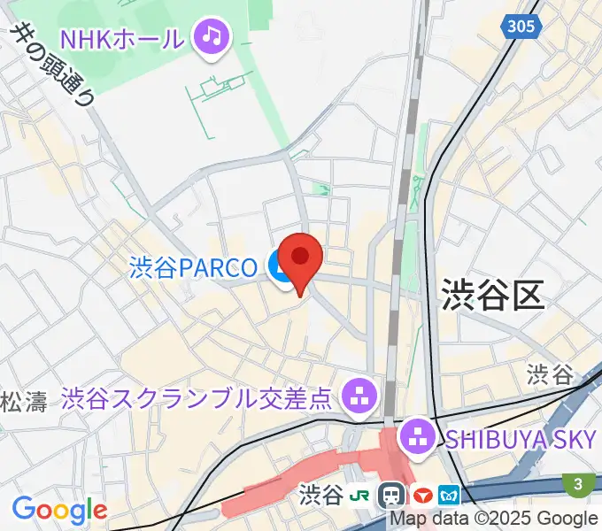 渋谷クアトロラボの地図