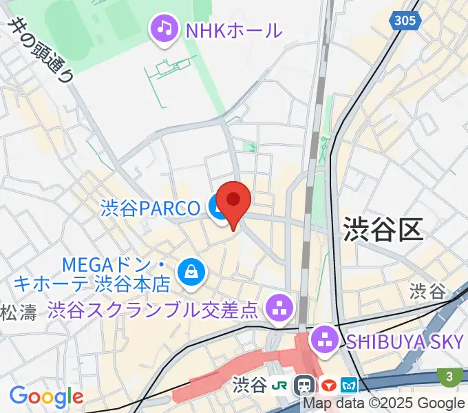 渋谷クアトロラボの地図