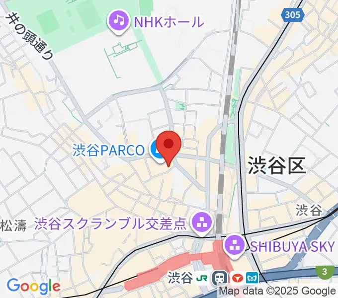 渋谷クアトロラボの地図