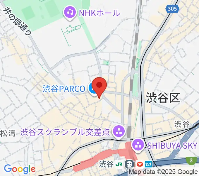 渋谷クアトロラボの地図