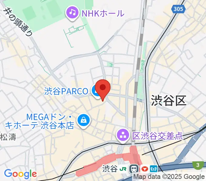 渋谷クアトロラボの地図