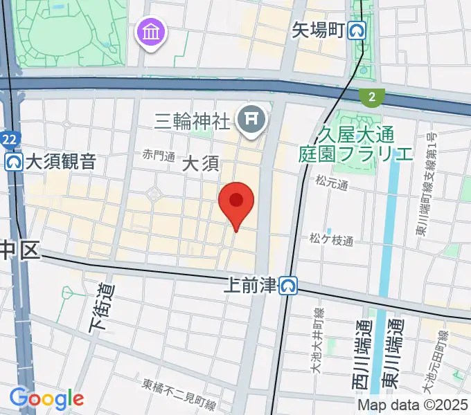 バナナレコード本店の地図