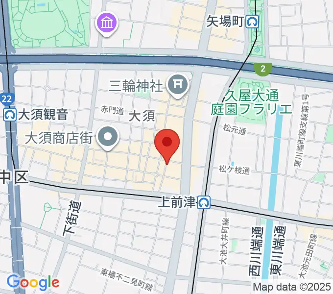 バナナレコード本店の地図