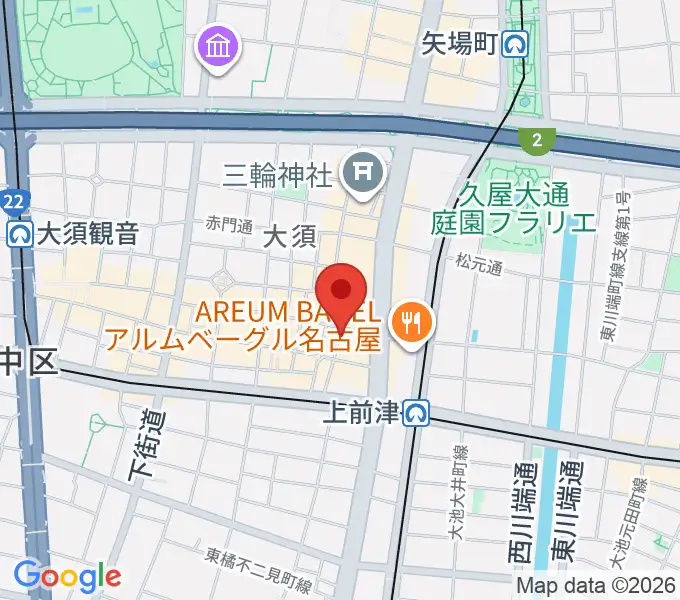 バナナレコード本店の地図