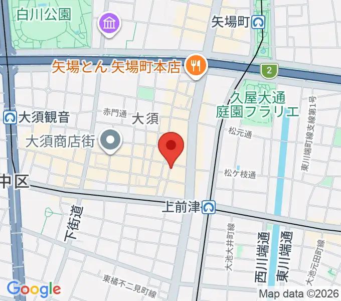 バナナレコード本店の地図