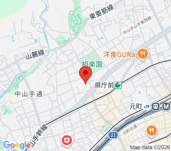 生田文化会館の地図