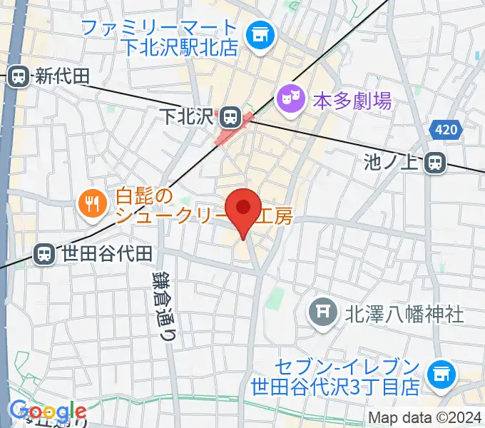 BM Studioの地図