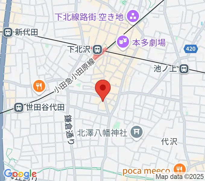 BM Studioの地図