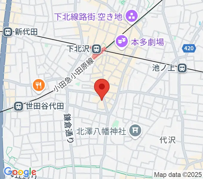 BM Studioの地図