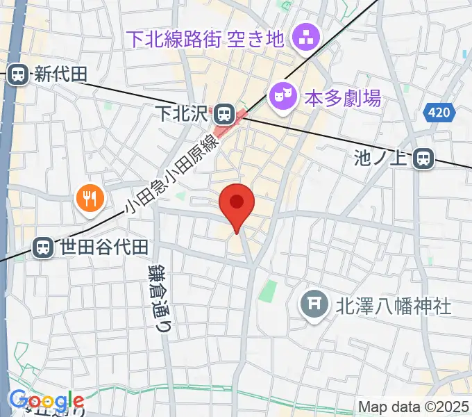 BM Studioの地図