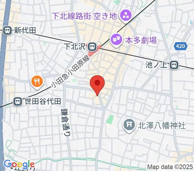 BM Studioの地図