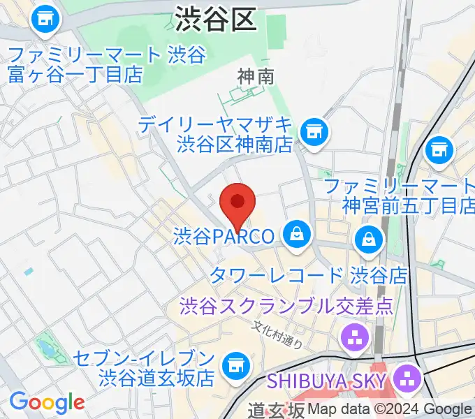 マンハッタンレコード渋谷の地図