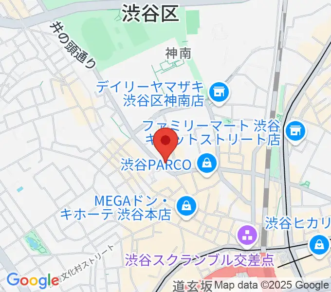 マンハッタンレコード渋谷の地図
