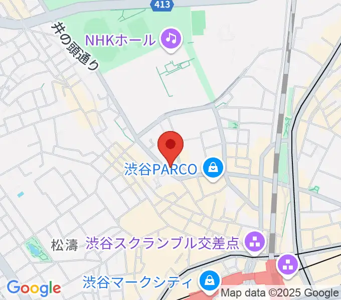 マンハッタンレコード渋谷の地図