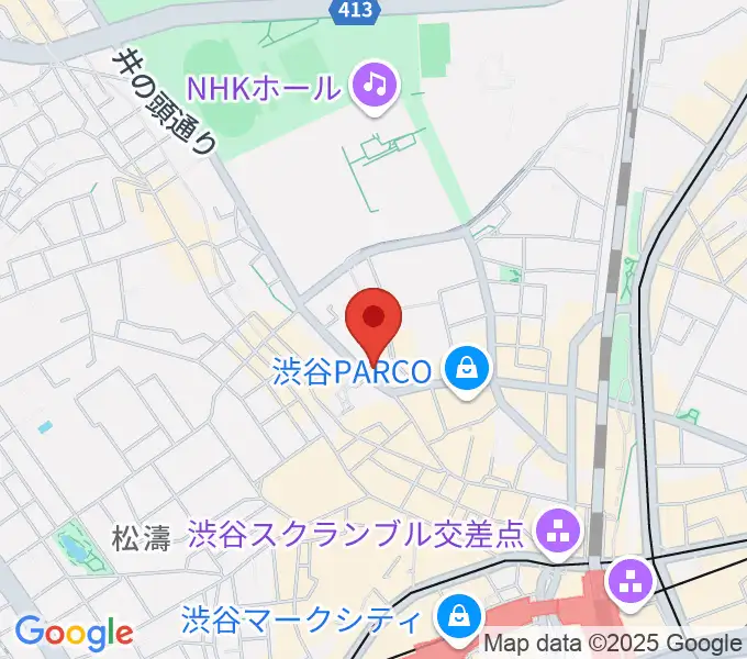 マンハッタンレコード渋谷の地図