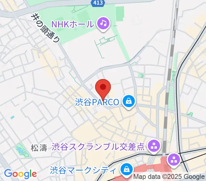 マンハッタンレコード渋谷の地図