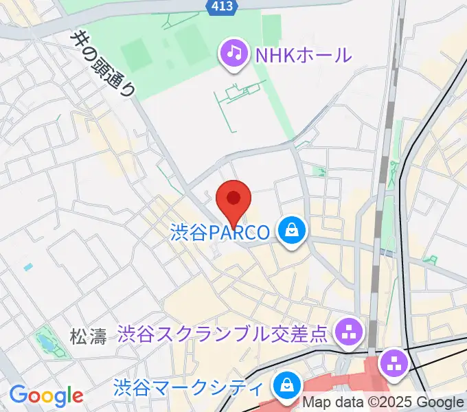 マンハッタンレコード渋谷の地図
