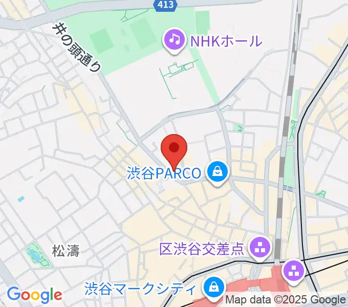 マンハッタンレコード渋谷の地図