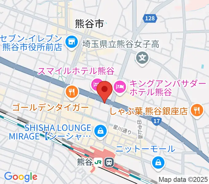 モルタルレコードの地図